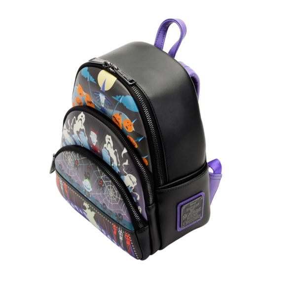 Loungefly The Nightmare Before Christmas Triple Pocket Mini Backpack and Wallet - Picture 4 of 9